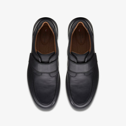 Un Abode Strap Loafer Black Leather | Clarks