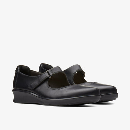 Hope Henley Black Leather | Clarks US