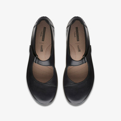 Hope Henley Black Leather | Clarks US