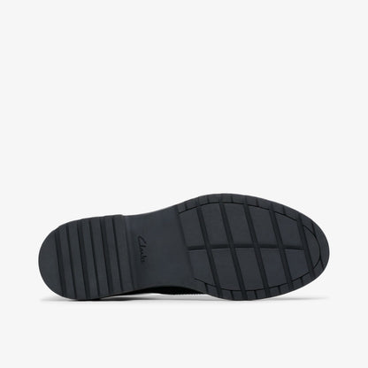 Loxham Brogue Youth Black Patent | Clarks For Sale