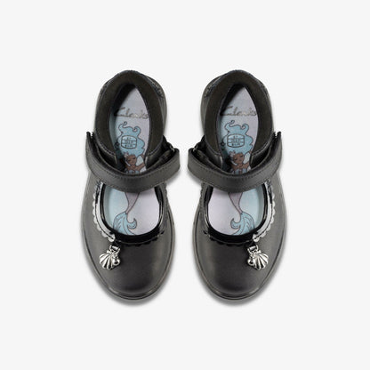 Sea Shimmer Toddler Black Leather | Clarks Onsale