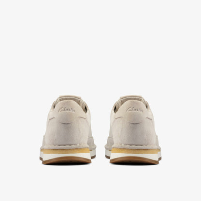 Craft Run Lace White Suede | Clarks
