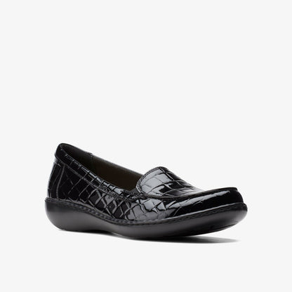 Ashland Jam Black Patent/Crocodile | Clarks Onsale