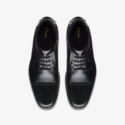 Howard Cap Black Leather | Clarks Discount
