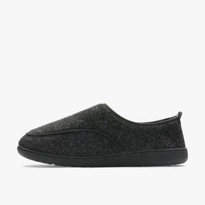 King Riptape Slipper Dark Grey Felt | Clarks Sale