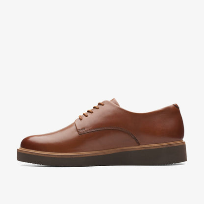 Glickly Derby Dark Tan Leather | Clarks Onsale