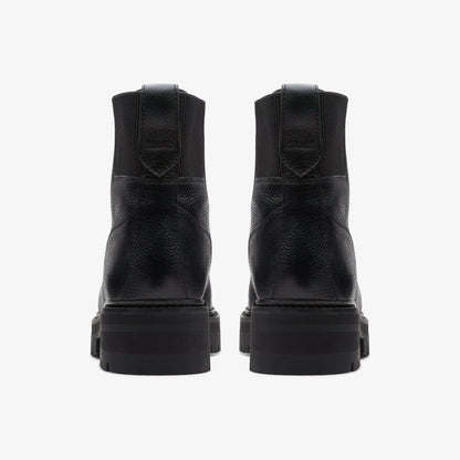 Orianna Mid Black Warmlined Leather | Clarks Sale