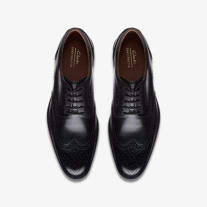 Craft Arlo Limit Brogue Black Leather | Clarks Sale