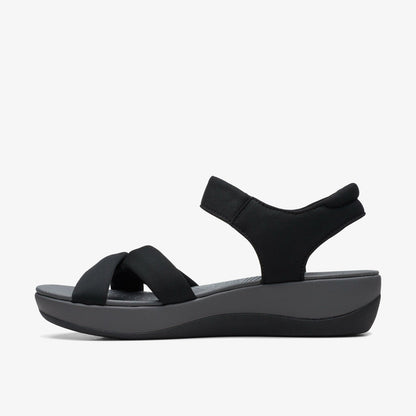 Arla Shore Black Textile | Clarks Onsale