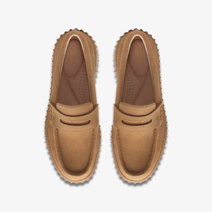 Torhill Penny Loafer Light Tan Suede | Clarks Discount