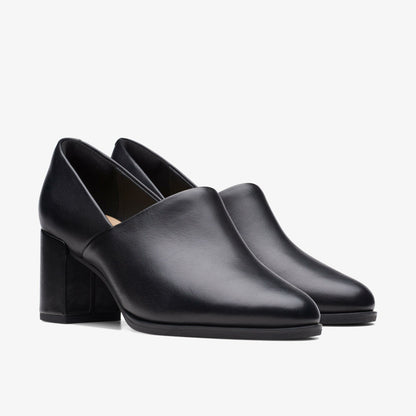 Freva 55 Lily Black Leather | Clarks For Sale