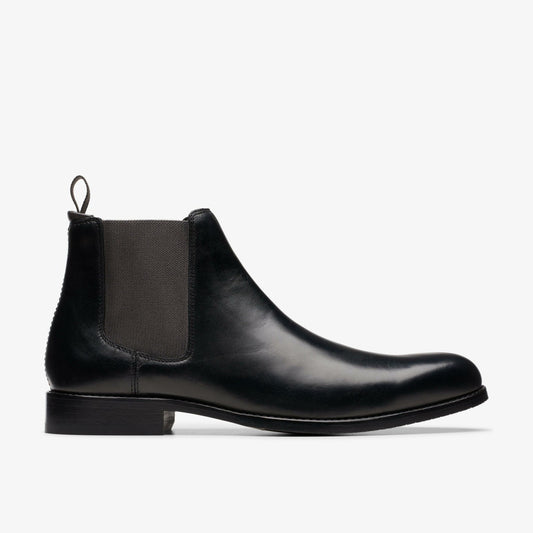 Craft Arlo Top Chelsea Boot Black Leather | Clarks