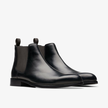 Craft Arlo Top Chelsea Boot Black Leather | Clarks