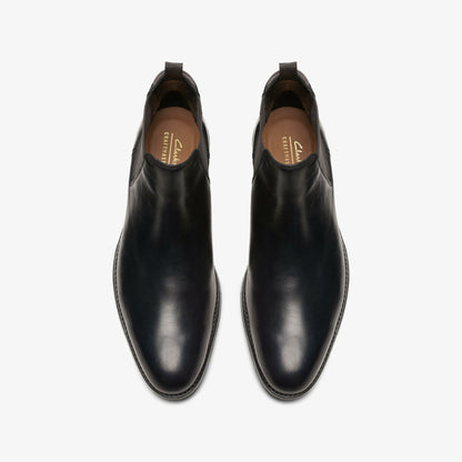 Craft Arlo Top Chelsea Boot Black Leather | Clarks