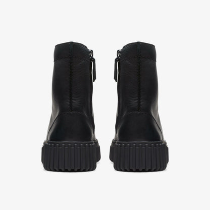 Torhill Rise Ankle Boot Black Leather | Clarks