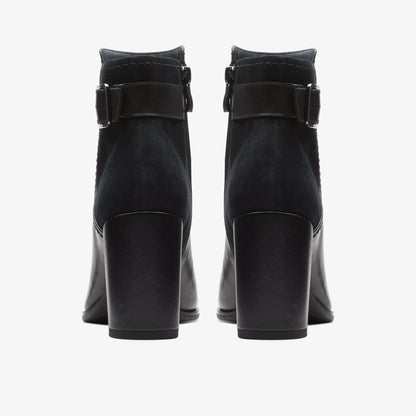Freva 85 Buckle Black Leather | Clarks US