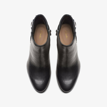 Freva 85 Buckle Black Leather | Clarks US