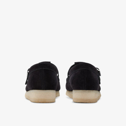 Wallabee T Bar Black Suede | Clarks Onsale
