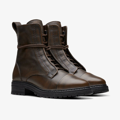 Rixley Lace Dark Brown Leather | Clarks Sale