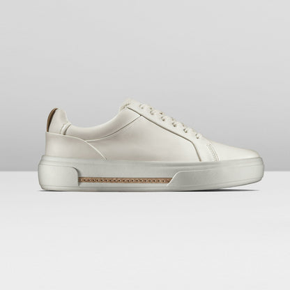 Hollyhock Walk Off White Leather | Clarks Onsale