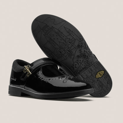 Lock Magic Kid Black Patent | Clarks Sale