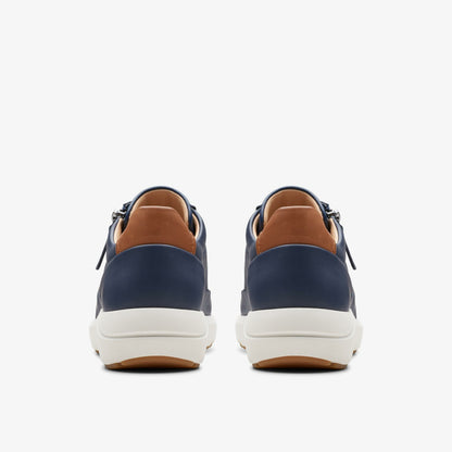 Tivoli Zip Navy Leather | Clarks