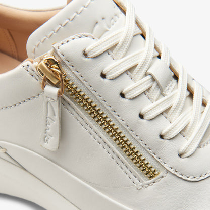 Tivoli Zip Off White Leather | Clarks US