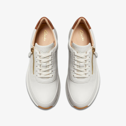Tivoli Zip Off White Leather | Clarks US