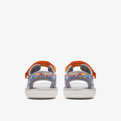 Surfing Tide Kid Grey/Orange | Clarks Discount