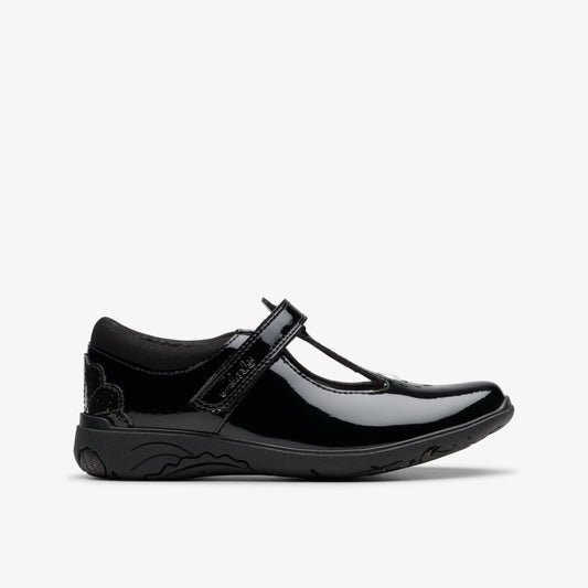 Relda Gem Kid Black Patent | Clarks US
