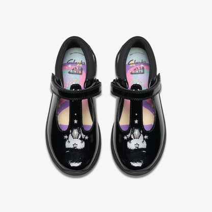 Relda Gem Kid Black Patent | Clarks US