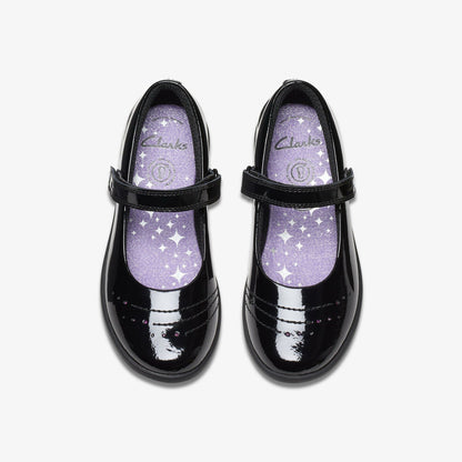 Etch Gem Kid Black Patent | Clarks Sale