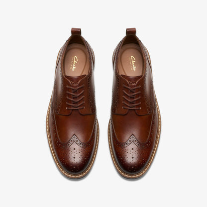 Aldwin Limit Brogue Mid Tan Leather | Clarks For Sale