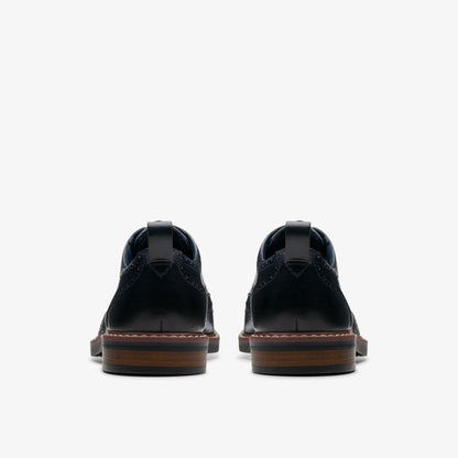 Aldwin Limit Brogue Navy Leather | Clarks Onsale