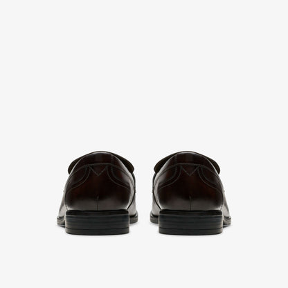 Brandon Step Loafer Dark Brown Leather | Clarks US