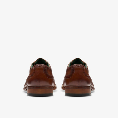 Craft James Tip Brogue Mid Tan Leather | Clarks For Sale