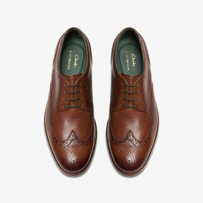 Craft James Tip Brogue Mid Tan Leather | Clarks For Sale