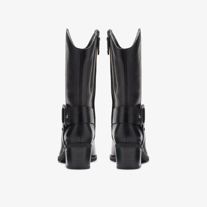 Morzine Rise Black Leather | Clarks Sale