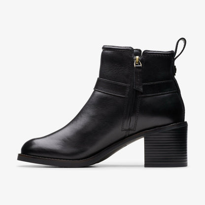 Chamberly Trim Black Leather | Clarks US