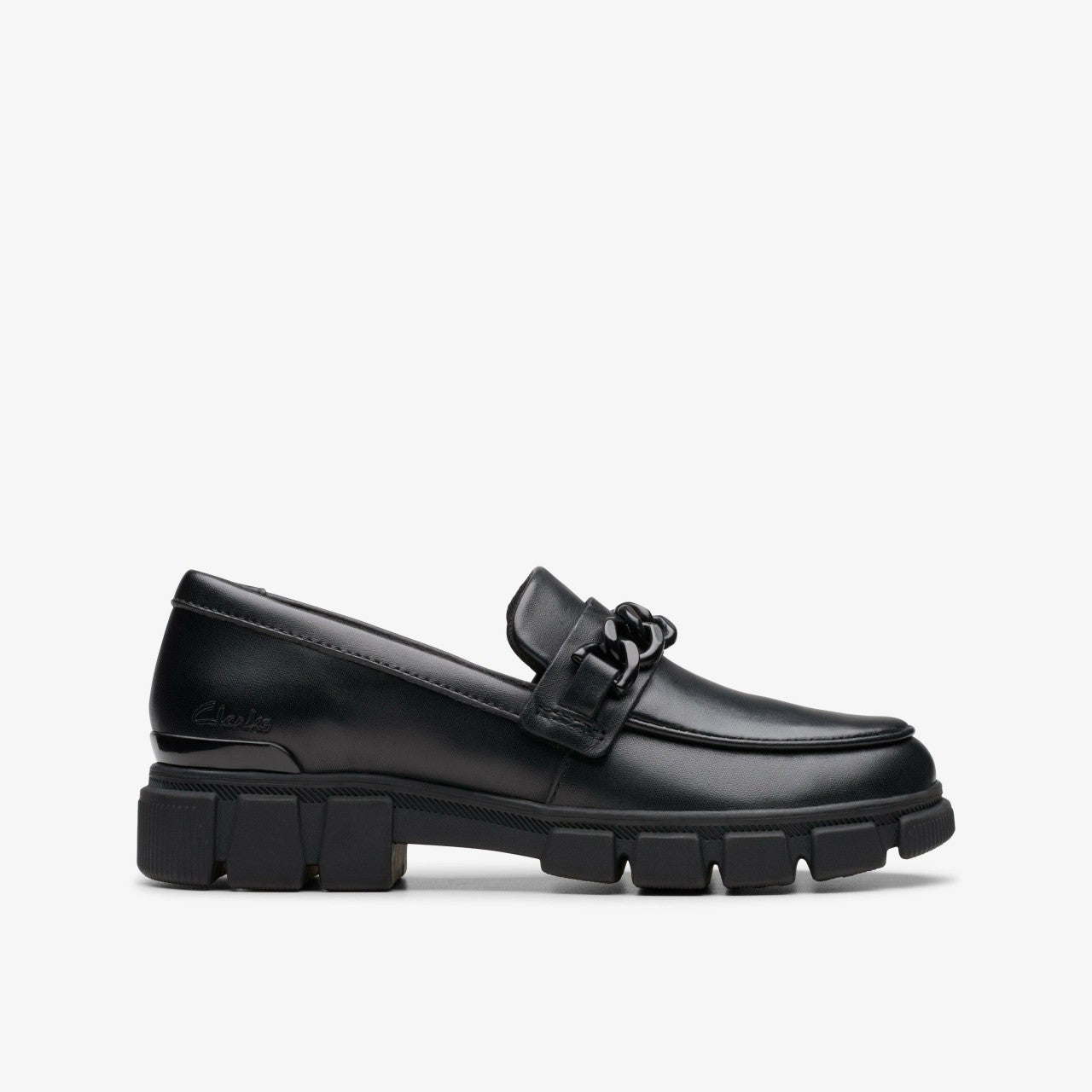 Evyn Walk Kid Black Leather | Clarks For Sale