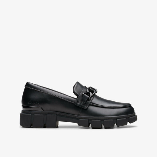 Evyn Walk Kid Black Leather | Clarks For Sale