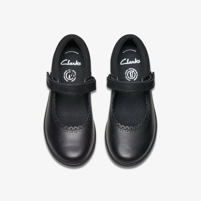 Etch Pure Kid Black Leather | Clarks
