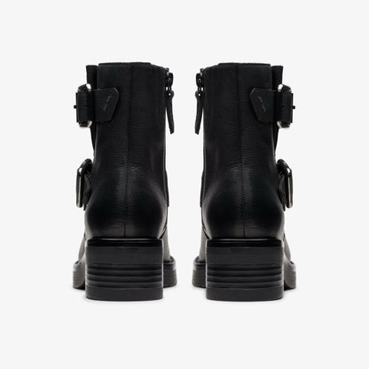 Rebelle Buckle Black Leather | Clarks