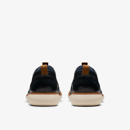 Brantin Plain Navy Leather | Clarks US