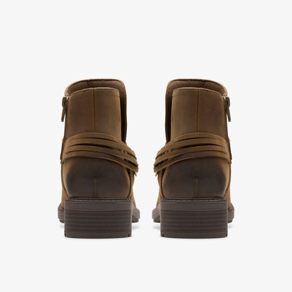 Hearth Kaylie Ankle Boot Mushroom Oily | Clarks US
