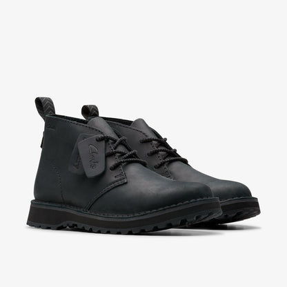 Solsbury Desert Boot Black Leather | Clarks Onsale