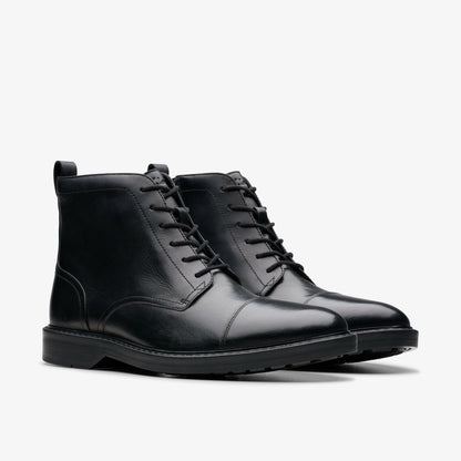 Aldwin Cap Black Leather | Clarks Sale