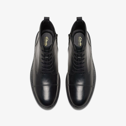 Aldwin Cap Black Leather | Clarks Sale