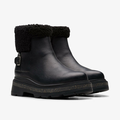Hencroft Madi Waterproof Black Warmlined Leather | Clarks For Sale