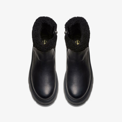 Hencroft Madi Waterproof Black Warmlined Leather | Clarks For Sale